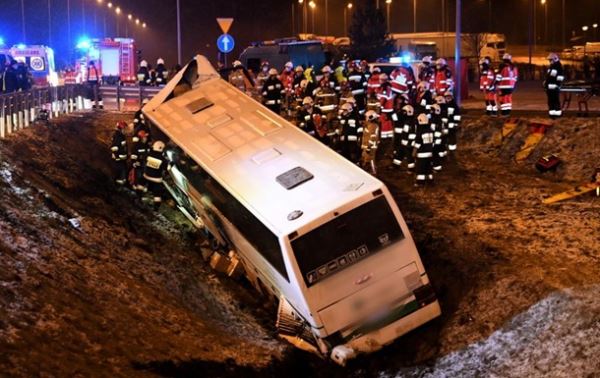 В Польше попал в ДТП автобус с украинцами, есть жертвы
